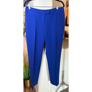 Anne Klein Royal Blue Ankle Cropped Dress Pants Size 8